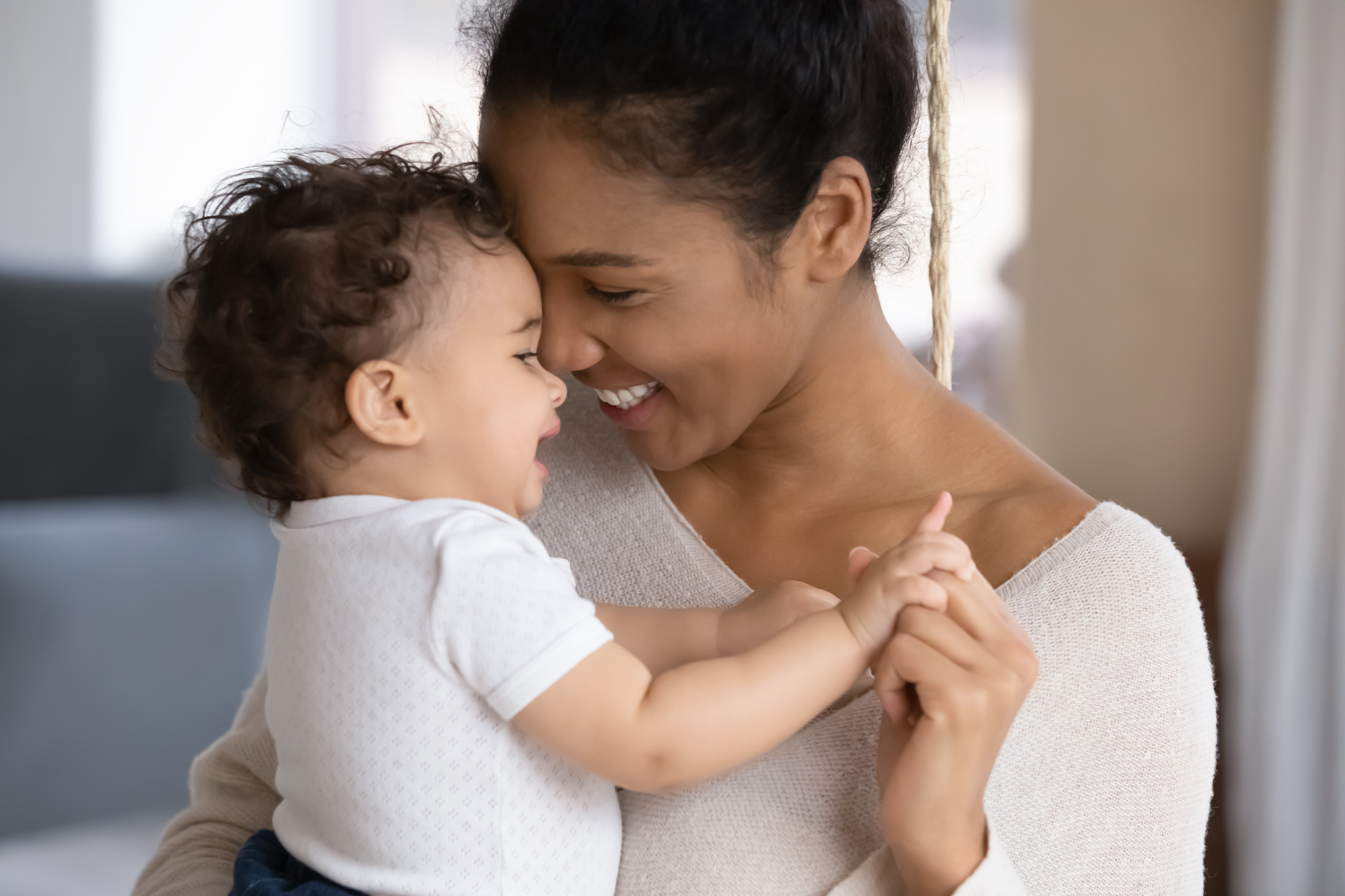 Woman and baby